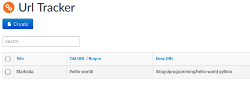 A screen shot of what a redirect could look like.