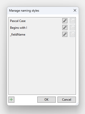 An image of managing naming styles